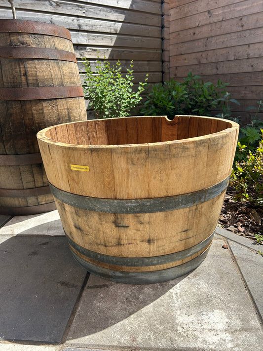 Houten Plantenbak Half 'Wijn'