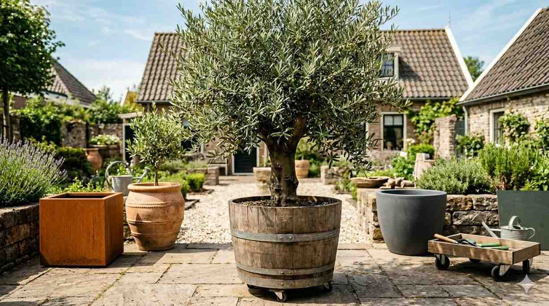 Welke plantenbak kies je voor een olijfboom? Dit zijn de verschillen
