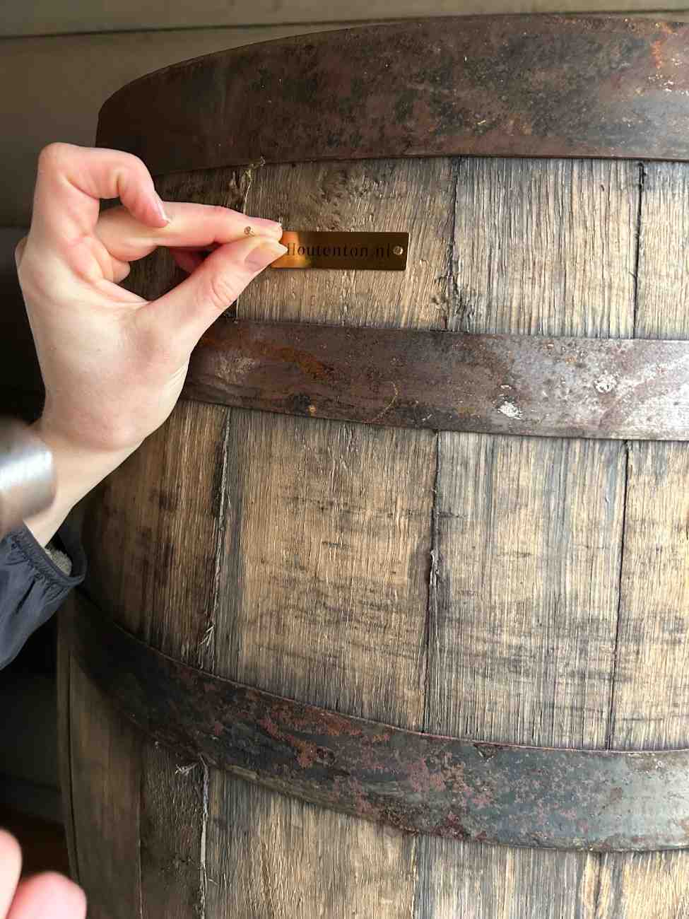 Houten Regenton 'Whisky'