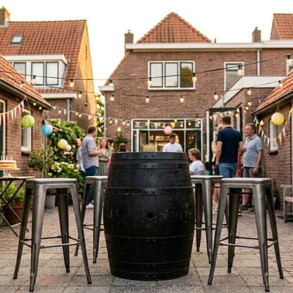 Houten Ton 'Zwart'